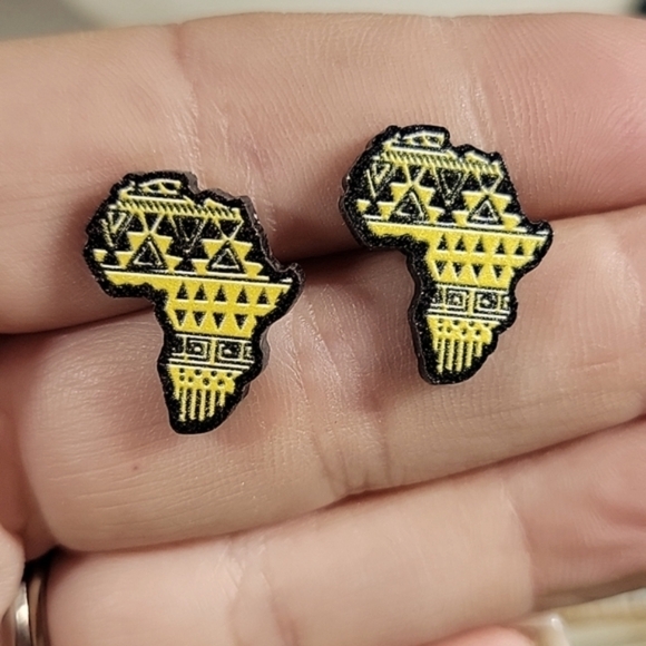 🔥LAST PAIR🔥 Africa Tribal Pattern Stud Earrings, unisex - Picture 1 of 6